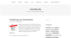 Desktop Screenshot of homilia.de